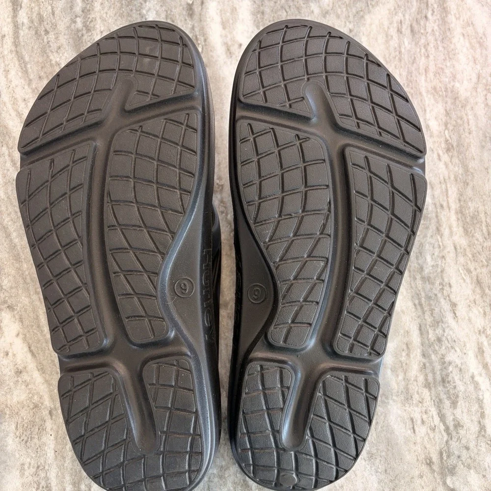 Hurley Injection Flip Flops Men's 9 Black Comfort Sandals